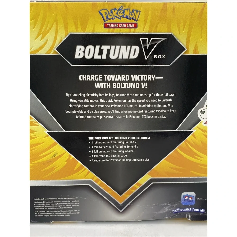 🔥Pokemon TCG 2022 Boltund V Box Collection Set New/Sealed!🔥